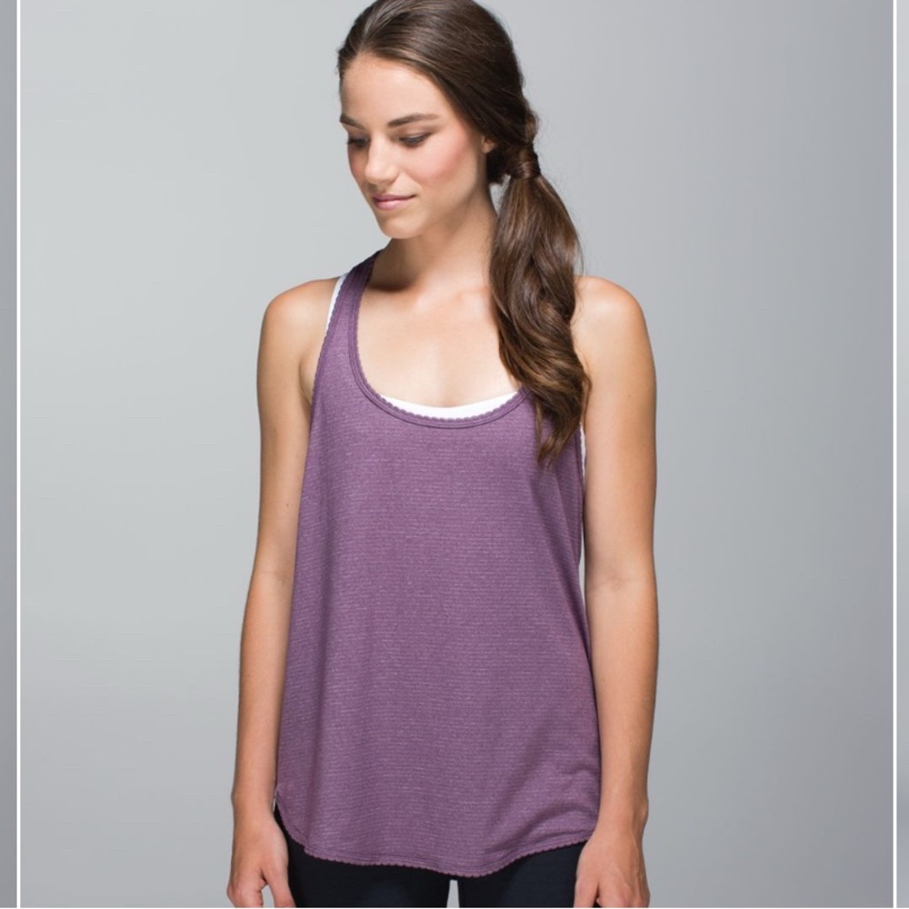 Lululemon Athletica 105 F Singlet Lavender Tank Top
